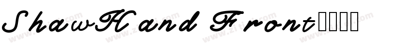 ShawHand Front字体转换
